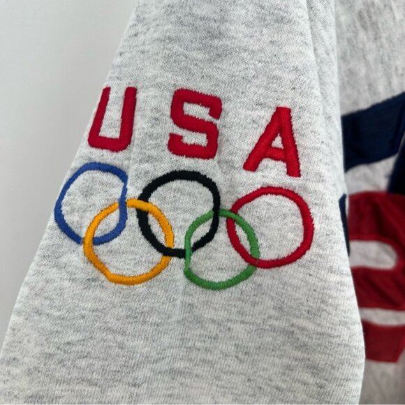 RARE VINTAGE 90s team USA Olympic HOCKEY SWEATSHIRT - Picture 4 of 6